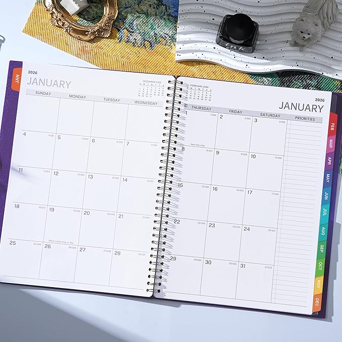 2026 Weekly Appointment Book/Planner - Daily Hourly Planner 2026, JAN 2026 - DEC 2026, 9" x 11" Appointment Book, Monthly Tabs, Hourly Interval, Thick Paper