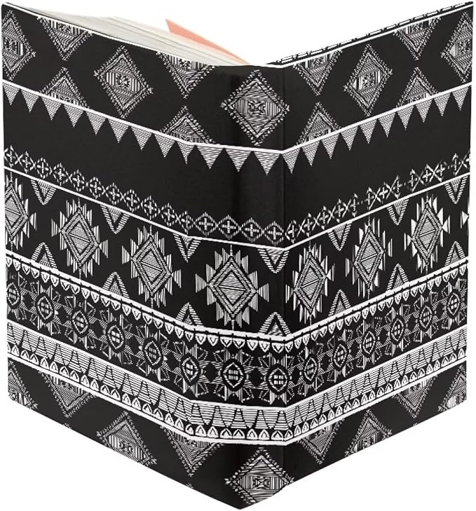 Dreaweet Black Aztec Tribal Pattern Book Cover Book Sleeve for Paperback Book Protector Case Stretchable Hardcover Covers Sleeve for Book Lovers,Washable