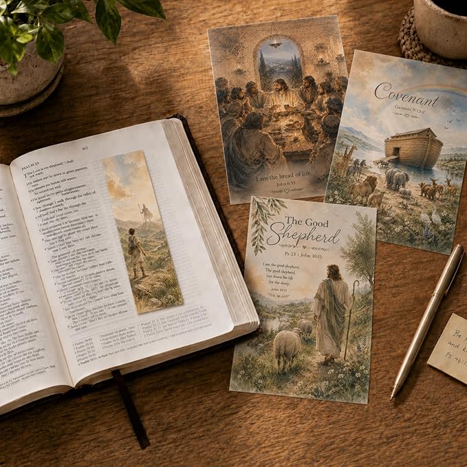 Bible Tip Ins Vellum Bible Inserts for Journaling with Watercolor Scripture Art Bible Study Inserts & Prayer Bookmarks 15PCS Bible Page Overlays for Women
