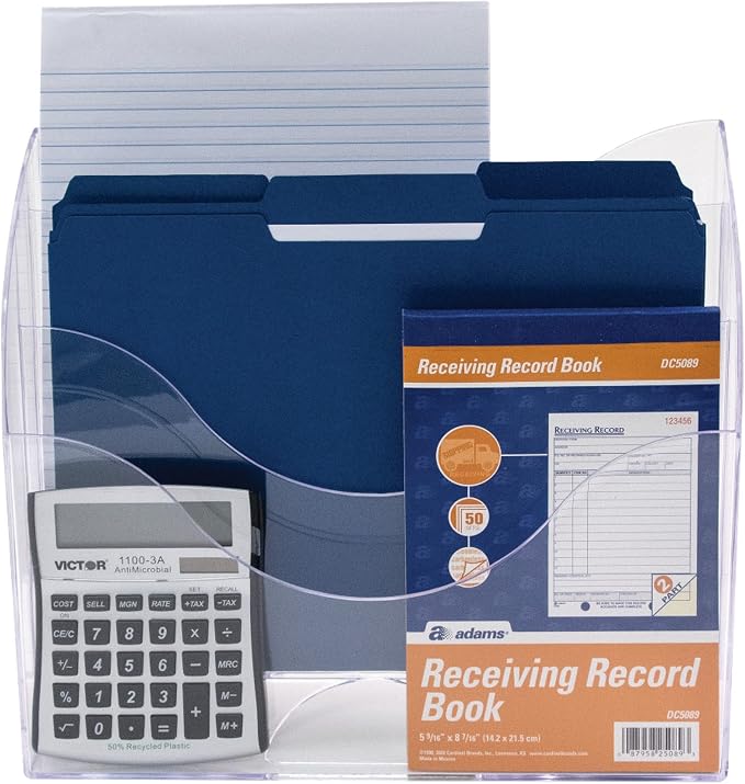 3-Tier File Organizer, Clear