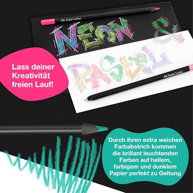 Faber-Castell Black Edition Colored Pencils, Classic, Spring Craft Supplies