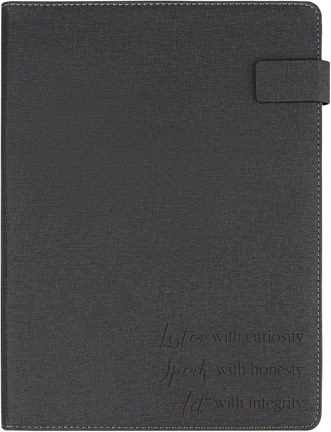 Business Portfolio Organizer for Men, Men Gifts Husband Boyfriend, Portfolio with Pockets for Papers, Documents, Padfolio Organizer Folder, Work Gift, Son Graduates First Job Interview College