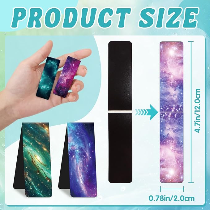144Pack Magnetic Bookmarks Bulk Book Marks for Reading Women Men Adults Book Lovers Gifts, Cute Bookmarks Magnet Bookmark Clips Magnetic Page Markers Pretty Funny BookMarker (Night Sky)