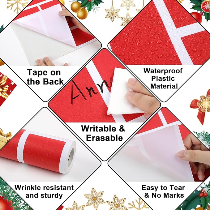 Christmas Red Brick Bulletin Board Roll Plastic 15.75inch x 23ft Peel and Stick Non-Fading Resistant Anti Wrinkle Christmas Bulletin Board Roll for Classroom Wrapping Paper Supply Wall Decoration