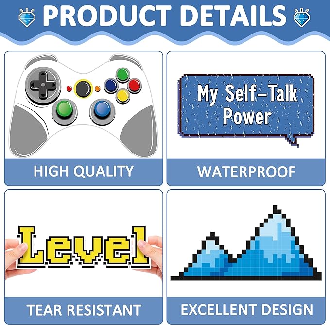 Growth Mindset Video Game Theme Bulletin Board Set Things I Can Control Positive Bulletin Decor Classroom Decorations Mental Health Growth Mindset Cutouts for Teacher Door Wall Display