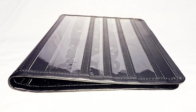 Leather (Black) Literature Organizer - Magazines, Tracts, Brochures, Handbills, Publications, Leaflets, etc.