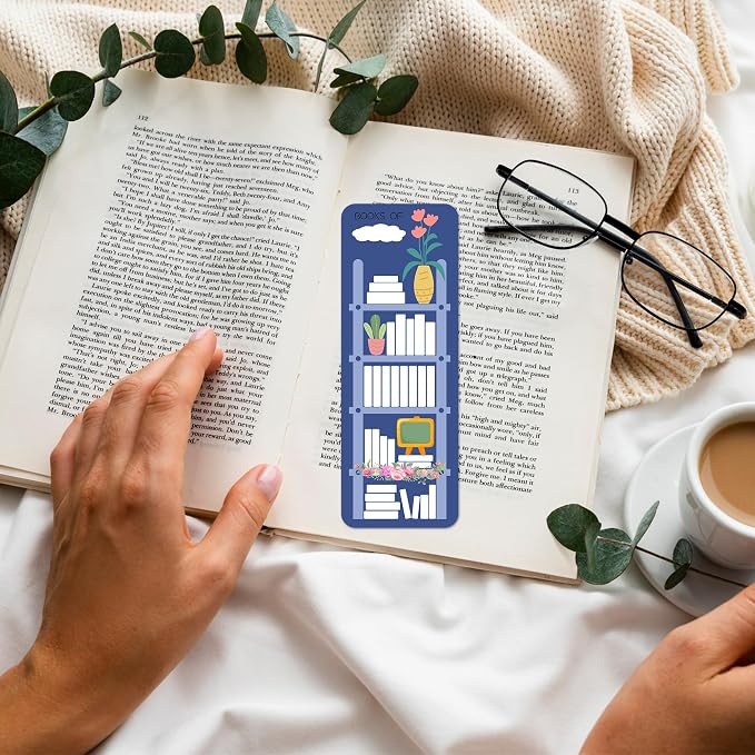 60Pcs Book Tracker Bookmarks Double-Sided Reading Page Markers Book Markers for Reading, Reading List Bookmark for Teacher Students Back to School Supplies Bookish Friends All Age