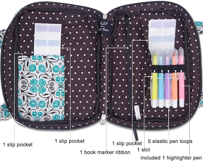Bible Cover for Women with Adjustable Straps, Extra Large Study Bible Carrying Case Bag with Zip Pocket, 11.3x8.3x2.7 Inches