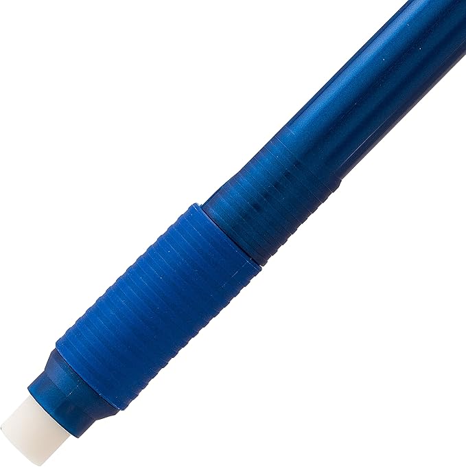 Pentel Clic Eraser Grip, Retractable Eraser, Blue Barrel, Box of 12 (ZE22C)