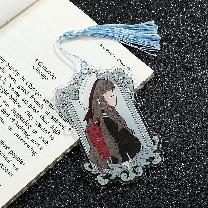 Anime Magic Cards Captor Sakura Bookmarks Set - Sweet Cartoon Cute Book Marks for Reading Women Men Anime Fans, Book Accessories Collection Decor Hangings Gifts (Acrylic Style 2)