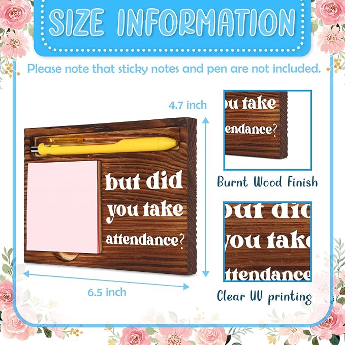 Secretary Gifts for Women Teacher HR Reminder Sign Human Resources Professional Gifts, HR Ideas Gifts for Coworkers, School Secretary Gifts, Office Desk Retro Note Pad Holder VN333