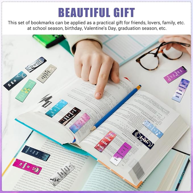 Magnetic Bookmarks Music Inspired Book Marks Singer Book Accessories for Book Lovers Album Quotes Merch Birthday Gifts for Fans Easter Graduation Party Favors