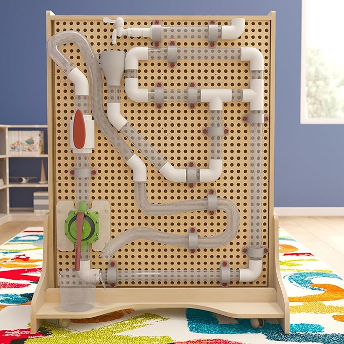 Classroom Essentials Commercial Grade 80 Piece Pipe Builder Set for Modular STEAM Wall Systems