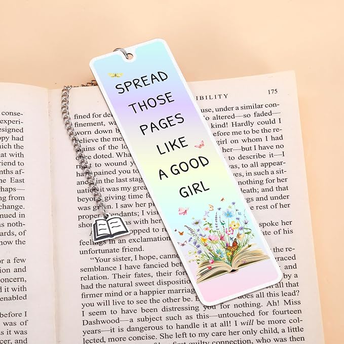Gifts for Book Lovers Women, Funny Book Mark for Reading Women, Spread Those Page Bookmark, Book Lover Nerd Bookish Office Christmas Gifts, Book Themed Book Club Gift Ideas for Women