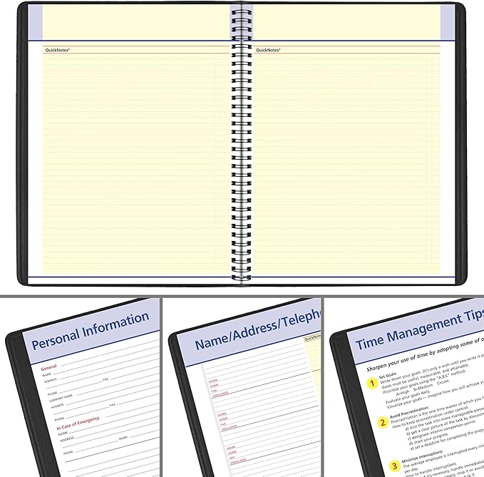 AT-A-GLANCE 2027 Planner, Monthly, 8.25" x 11", QuickNotes, Black (76060527)