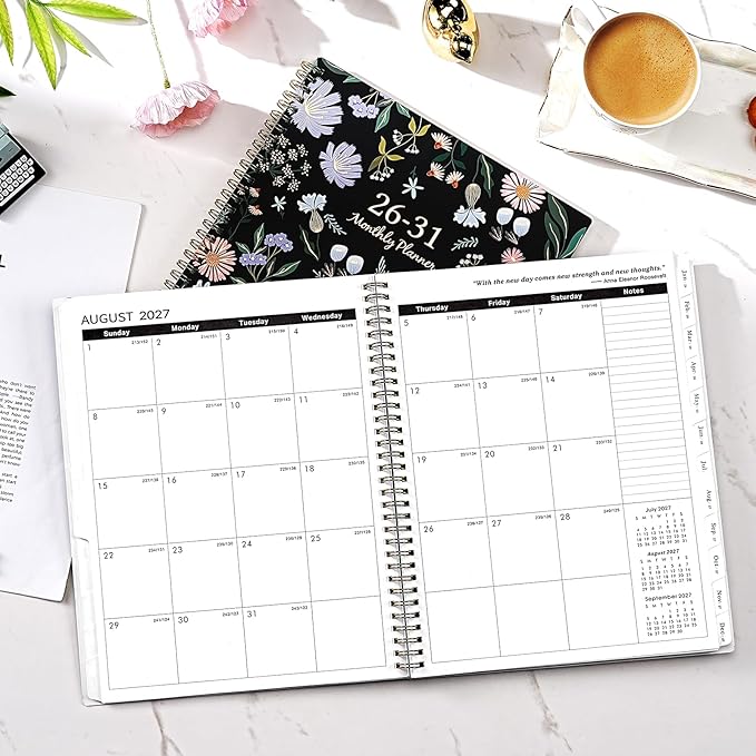 2026-2031 Monthly Planner - 5 Year Planner, July 2026 - June 2031, 9" x 11", 5 Year Calendar 2026-2031 Monthly Planners, Calendar Planners with 60 Months Tabs, Double-Side Pocket, Notes Pages