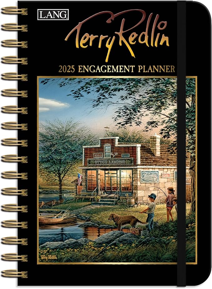LANG Terry Redlin 2025 Spiral Engagement Planner (25991011107)