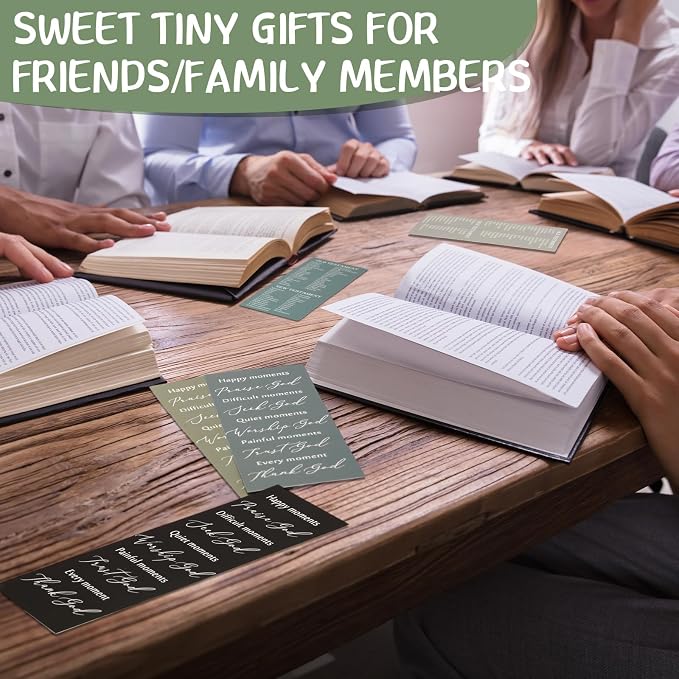 Motiskyy 100 Pcs Christian Gifts for Fathers Day Bulk Books of The Bible Bookmarks 2.36 x 6 Inch Religious Christian Bookmarks Bulk Church Gifts for Prayers Church Men Women Mom Dad(Natural)