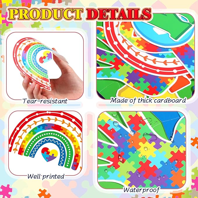 84 Pcs Puzzle Pieces Classroom Tree Bulletin Board Motivational Bulletin Board Inspirational Puzzle Pieces Decorations for Colorful Welcome Back to School Elementary Teacher Chalkboard