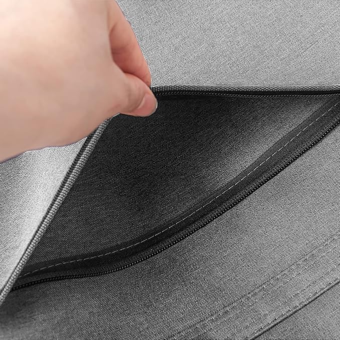 Oxford Zippered Document Bag with Handle File Tote Bag Pouch for Carrying Paper Files Books Filing Folder 1 Pack (Gray)