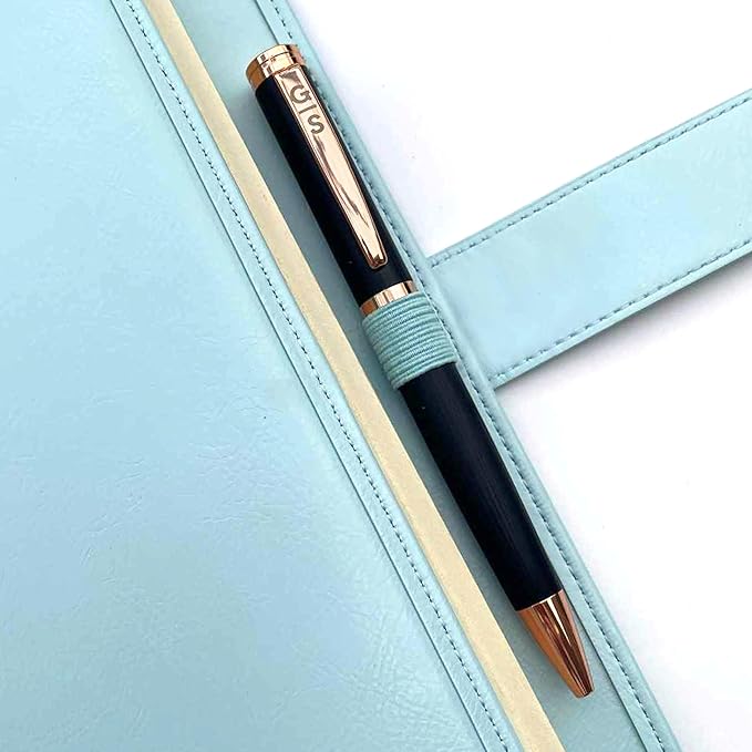Double AA Big Book Cover & 12 Steps & 12 Traditions | PU Leather | Coin Holder | AA Book Covers for Hardcover | AA Gift | Alcoholics Anonymous (Serenity Prayer/Pastel Blue)