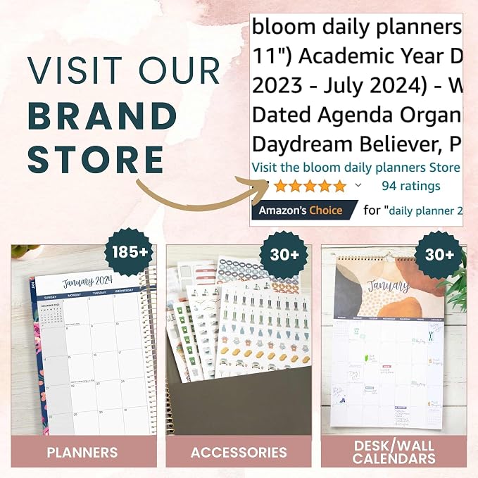 bloom daily planners New Address Book with Alphabetical Tabs - Hardcover Contact Book & Password Book Organizer for Addresses, Phone Numbers & More (6” x 8.25”) - Black & Gold Embroidery