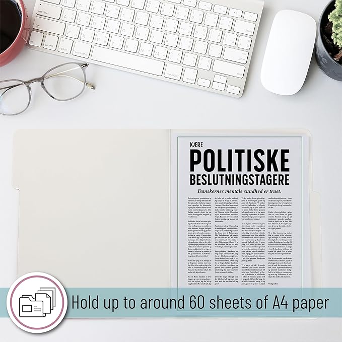 Mr. Pen- Poly File Folders with Tabs, 1/3 Cut Tab, 36 Pack, Letter Size, Morandi Colors, Plastic File Folders Letter Size (8.5 x 11 inches) for Office, School, Business, Documents Files Paper