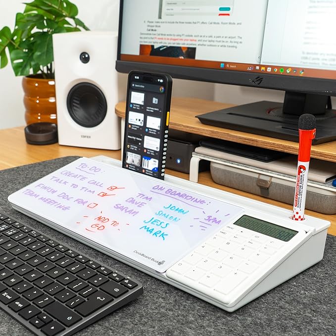 DeskBoard Buddy (White with Calculator)