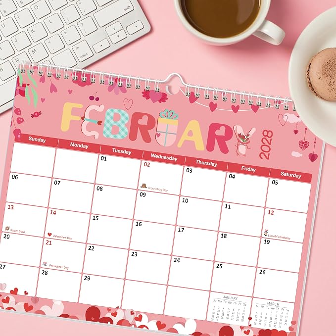 GuassLee Academic Wall Calendar 2026-2029, 36 Months Running from Jun. 2026 to May. 2029, 14" X 11" Paper Hanging Planner Wall with Thick Paper for Office Home Planning & Organizing