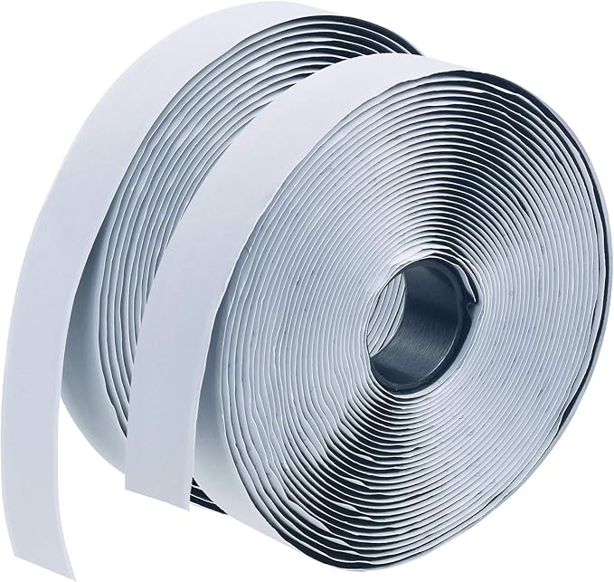 LLPT Hook and Loop Tape 3/4 Inch x 23 Feet Each Roll Heavy Duty Adhesive Industrial Strength Hook Loop Strip Mounting Tape for Indoor and Outdoor Black (HTB030)