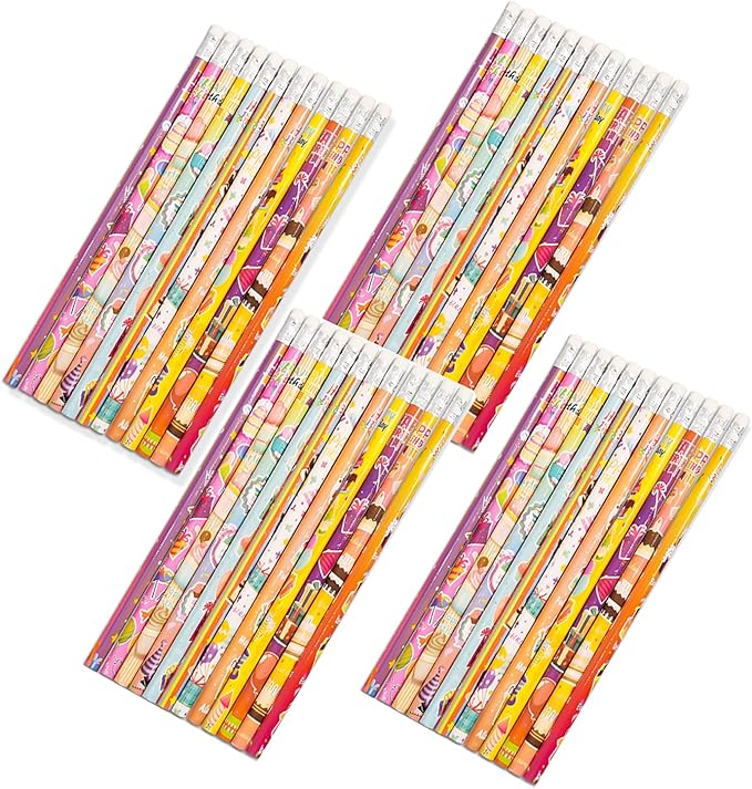 192pcs Birthday Pencils with Eraser Wood Pencils Bulk for Birthday Gift Office Supply (birthday, 192)