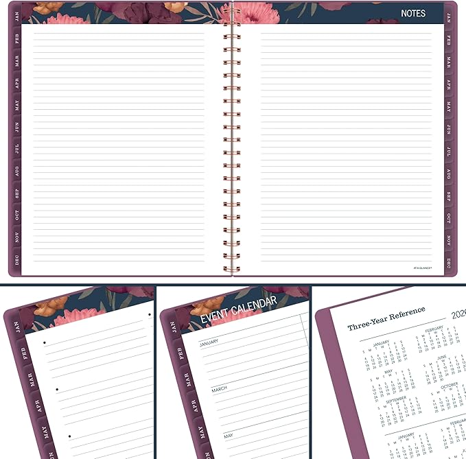 AT-A-GLANCE 2027 Planner, Weekly & Monthly, 13-Month Jan-Jan, 8.5" x 11", Dark Romance (5254-905-27)