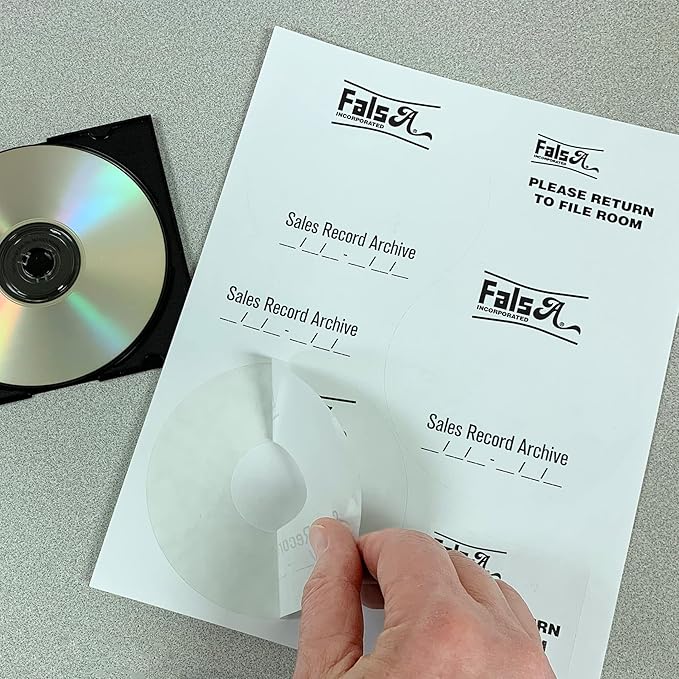 Blank Labels CD/DVD Labels, Neato CLP-192301 Compatible Large Center Holes Permanent White Matte, Inkjet and Laser Printed Guaranteed Easy to Peel 3 Per Sheet 1000 Sheets 3000 Disc Labels