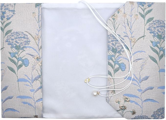 BLBMH A5 Journal Cover | Non-Stretch Fabric Notebook Sleeve with Bookmark, Handmade 5.5x8.3 Washable Privacy Protector for Paperback Hardcover, Gift for Women - Dandelions Blue