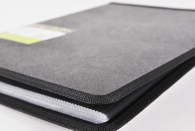 Filexec, 93630, Art Presentation Book, 24 Pocket, 11" x 14", 1 Each Black