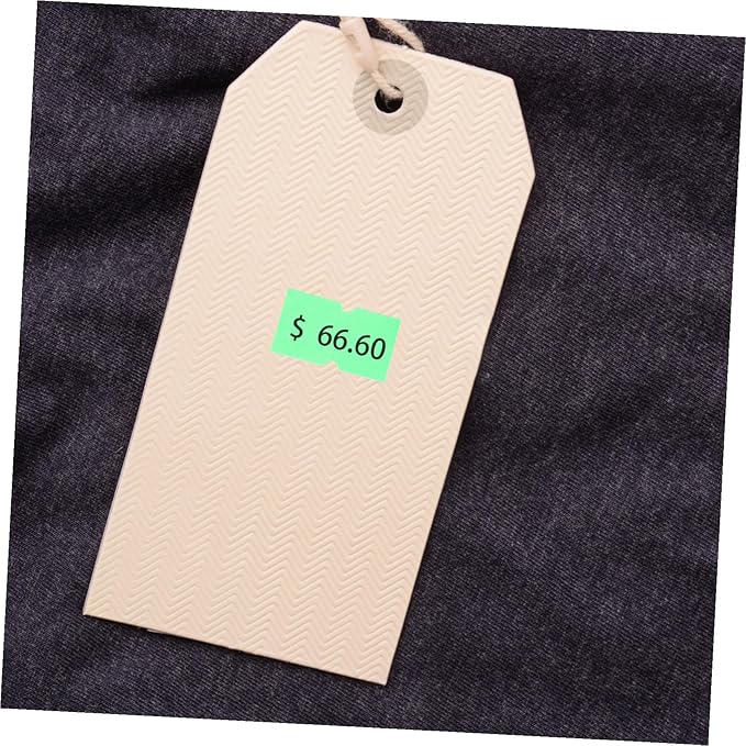 5000pcs Price Tag Paper Labels for Tag Machines with Smooth Output Clear Printing Fast Drying Ink Easy Stick Price Markers for Retail and Office Use