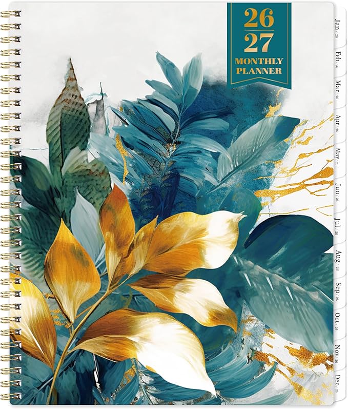 2026-2027 Monthly Planner/Calendar - Calendar Planner 2026-2027, 9'' x 11'', July 2026- December 2027, 18 Monthly Calendar, 2026 Planner with Tabs, Thick Paper, Inner Pocket, Spiral Binding, Holidays, Notes
