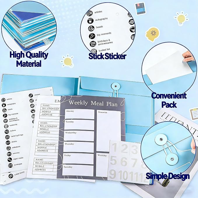 The Life Book Document Organizer - Binder for Important Documents, 2026 New Portable Multi-Pocket Filing Folder, for Storing Certificates, Passports, Photos, and Letters (Khaki 2in)