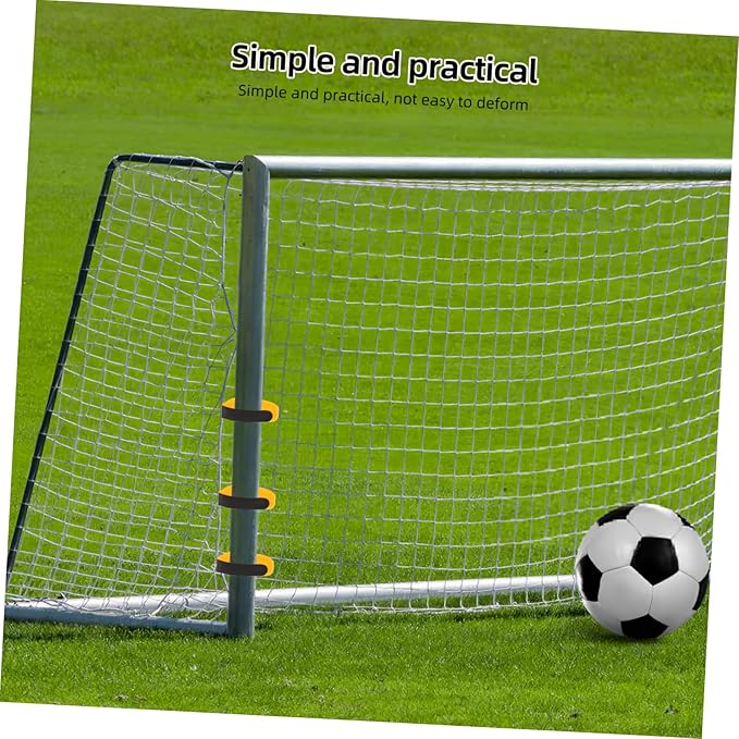 Milisten 6pcs Self Adhesive Soccer Net Fasteners Reclosable Hook and Loop Tapes for Organizing Cable DIY Projects and Securing Soccer Goals Home Office and Workshop