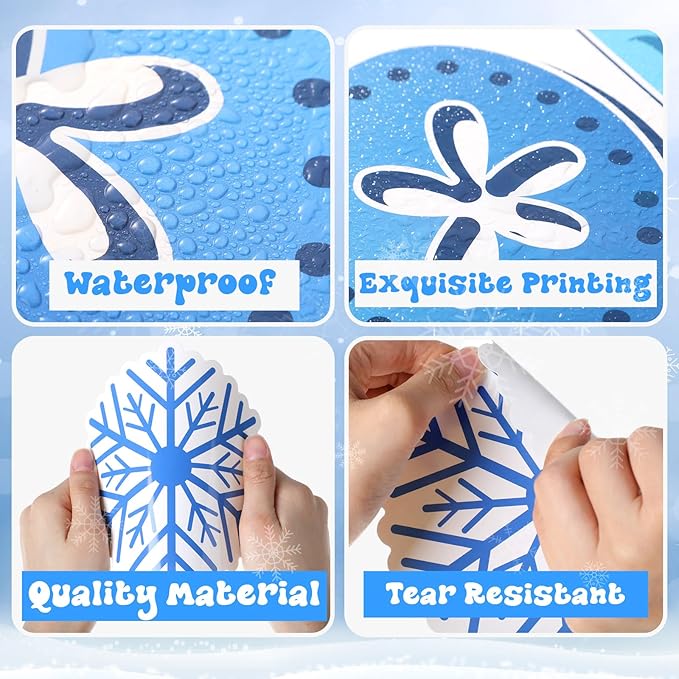 Pasimy Winter Bulletin Board Decorations January Bulletin Board Set Snowman Classroom Decor Penguin Snowflake Let it Snow Cutouts for Kindergarten Winter Wonderland Office Wall Door Holiday Supplies