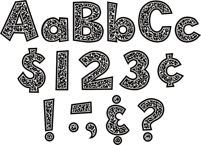 Teacher Created Resources Composition 4" Fun Font Letters Combo Pack (TCR9328)