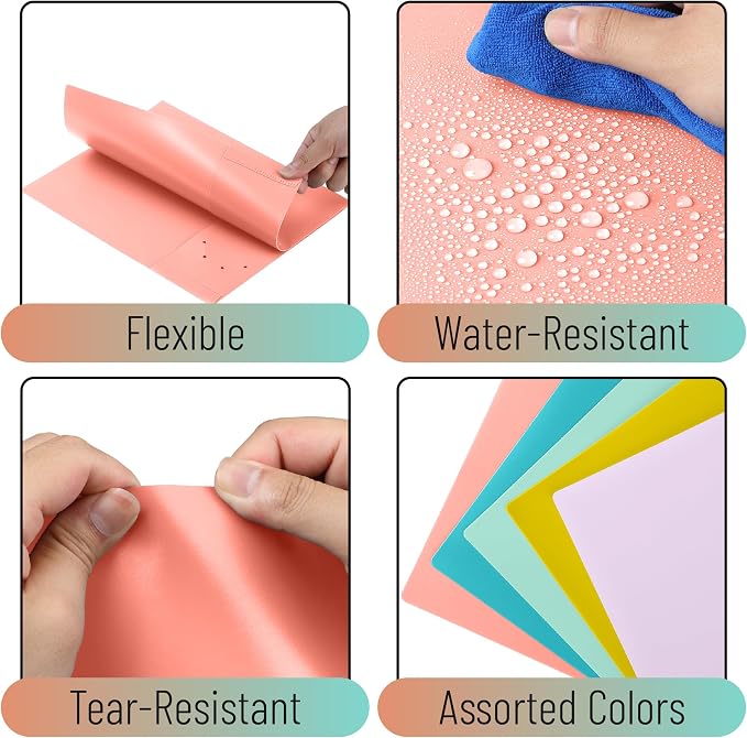 Mr. Pen- Plastic Folders with Pockets, 15 pcs, Aesthetic File Folder with Business Card Slot, 2-Pocket Folder, Back to School, Office, Filing Supplies