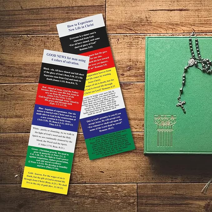 200 Pcs Plan of Salvation Bookmarks-(How to Experience)-Inspirational Prayer Book Marks-Religious Bookmarks - Church Supplies