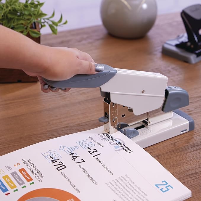 Swingline Heavy Duty Stapler, 160 Sheet Capacity, Includes Alignment Guide, Desktop Stapling, Platinum (39002)