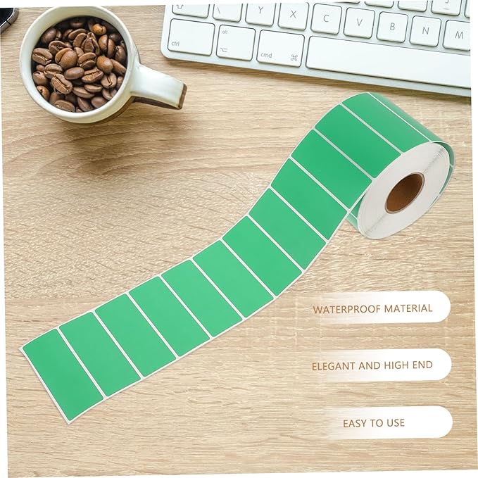Labels Paper Stickers Name Tags for Storage Pantry School Boys and Girls Simple Design Quality Adhesive Labels Typewriter Roller Compatible