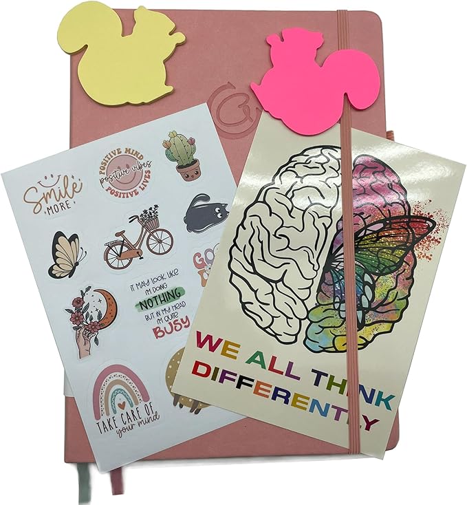 The ADHD Journal Planner for Adults - 6 Month Undated Weekly Daily Full Focus Planner Organizer Notebook - Organizing Solutions for People with ADHD and Neurodivergent Men and Women (Pink)