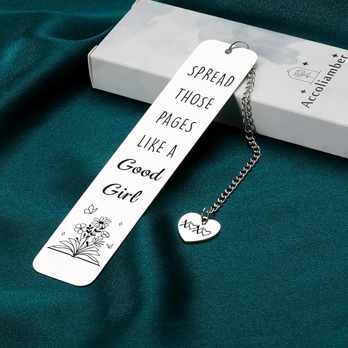Bookmarks for Women Dark Romance Bookmarks Book Lovers Spicy Smutty Bookmark Gifts Funny Book Marks for Reading Women Metal Reading Accessories Readers Bookish Bookworm Merch Christmas