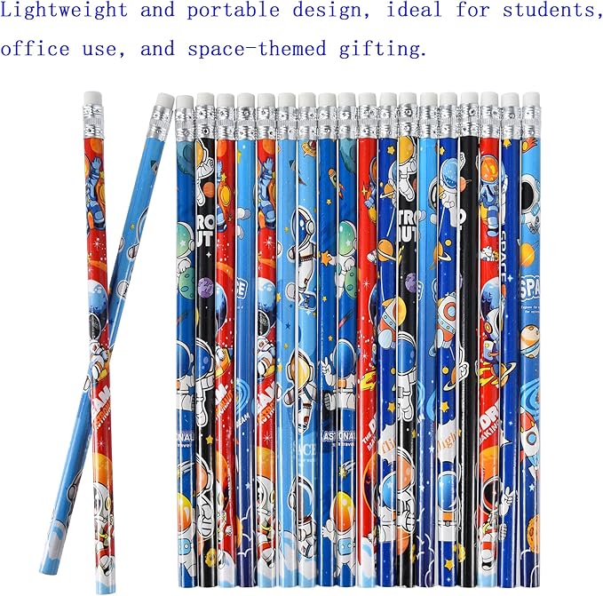 72PCS Wooden cased Pencils for Kids with Erasers, Wood Pencils for School,Drawing,Gift (72PCS) (Outerspace, 72)