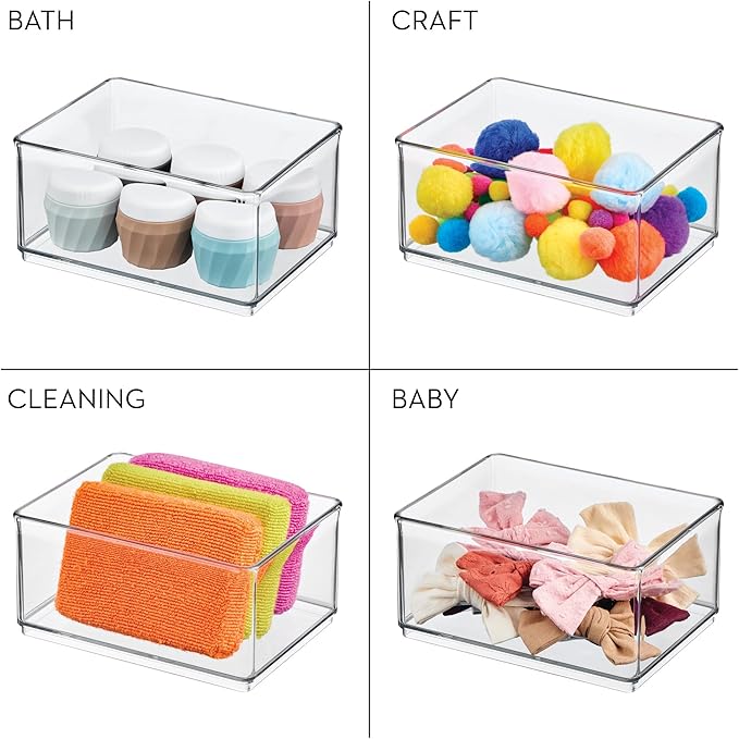 The Home Edit by iDesign Medium Shallow Organizer Bin - Clear