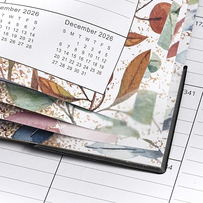 2026-2027 Desk Calendar - Desk Calendar 2026-2027 from Jan.2026 -Jun.2027, 12" x 17", 18 Monthly Calendars with Protector Corner, Large Blocks